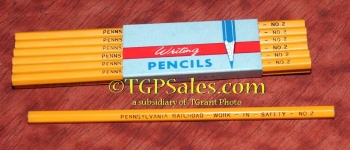 Pennsylvania Railroad pencils, twelve pencils - Vintage