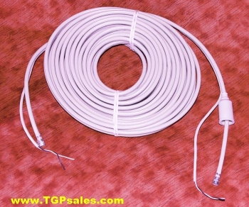 Winegard RG59 type coax cable w. attached 2 conductor wire 45ft.