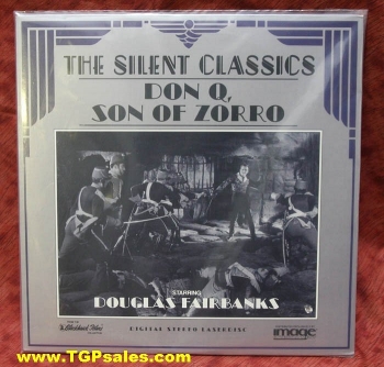 Don Q Son of Zorro - Douglas Farbanks (silent) (collectible Laserdisc)