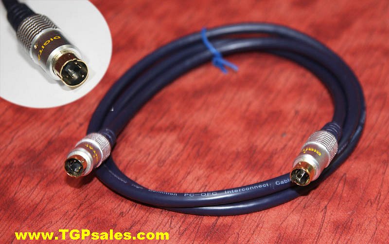 SVideo cable 3ft 4 DIN pin maletomale TGP Sales a subsidiary of TGrant Photo