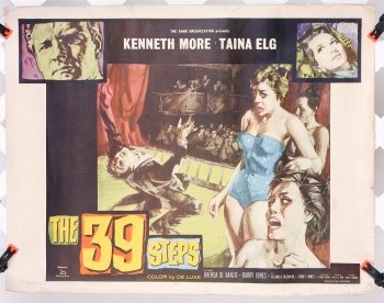 39 Steps (1959 version) 22" x 27" - original movie poster