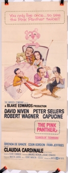 Pink Panther (1963) starring Peter Sellers -  14" x 36" - original movie poster V2