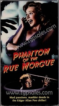 Phantom of the Rue Morgue (1959)  - Horror -  (collectible VHS tape)