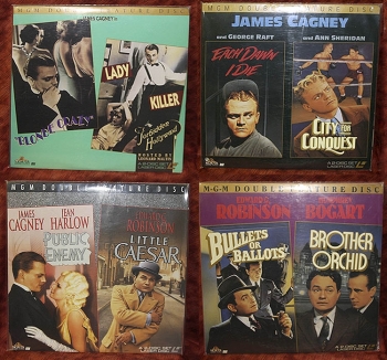 Jimmy Cagney - Little Caesar, Public Enemy plus more titles - 4 album set (collectible Laserdisc)