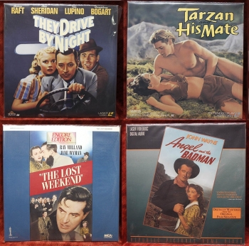 Hollywood Classics - 4 movies - Bogart, Weismuller, Milland, John Wayne (collectible Laserdisc)