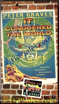 It Conquered the World - camp 1950's sci-fi - Peter Graves & Beverly Garland (collectible VHS tape) Like new!