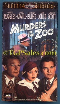 Murders in The Zoo (1933) - horror (collectible VHS tape)