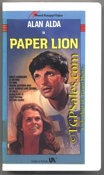 Paper Lion - Alan Alda - Lauren Hutton  - Not on DVD - ISBN 0-945355-63-7 (collectible VHS tape)
