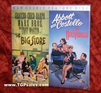 Marx Brothers - Abbott & Costello laserdiscs - Big Store + A&C in Hollywood (Classic collectible set)