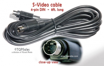 S-Video cable - 8ft - 4 DIN pin - male-to-male
