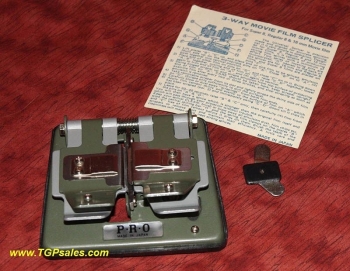 Super 8mm, Regular 8mm, 16mm wet splicer - for use with film cement